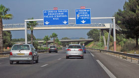 Trafic: intrarea 44 in A8 din Antibes spre Italia este inchisa